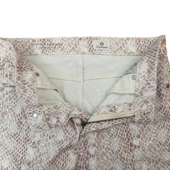 AG Adriano Goldschmied Jeans Women Size 28R Pink Snake The Farrah Skinny Ankle - Picture 5 of 6